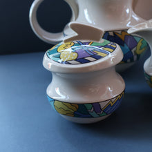 Load image into Gallery viewer, ROSENTHAL 1980s Studio Line Teapot, Milk Jug &amp; Sugar Bowl. RARE Spirit Wonderland by Dorothy Hafner
