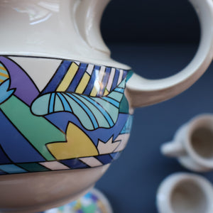 ROSENTHAL 1980s Studio Line Teapot, Milk Jug & Sugar Bowl. RARE Spirit Wonderland by Dorothy Hafner