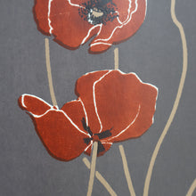 Load image into Gallery viewer, SCOTTISH ART: Rare Screenprint by Bel Cowie Entitled "Minoan Poppies" . Signed and dated 1981. FRAMED

