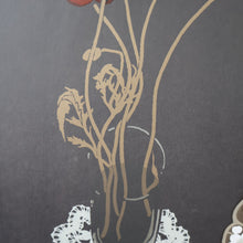 Load image into Gallery viewer, SCOTTISH ART: Rare Screenprint by Bel Cowie Entitled "Minoan Poppies" . Signed and dated 1981. FRAMED

