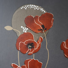 Load image into Gallery viewer, SCOTTISH ART: Rare Screenprint by Bel Cowie Entitled "Minoan Poppies" . Signed and dated 1981. FRAMED
