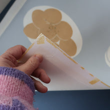 Load image into Gallery viewer, SCOTTISH ART: Rare Screenprint by Bel Cowie Entitled "Eggs" (Blue). Signed and dated February '75. FRAMED
