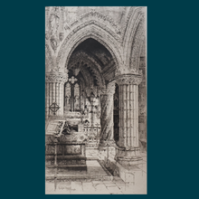 Load image into Gallery viewer, 1928 Etching of Rosslyn Chapel by Albany E. Howarth. Signed in Pencil
