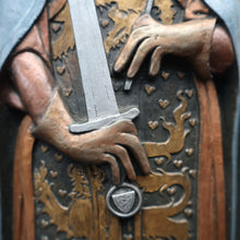 Load image into Gallery viewer, Pair of ALPHA STUDIOS Plaster DANISH ROYALTY Plaques. Rare Vintage 1970s Pair of Medieval Style Wall Plaques
