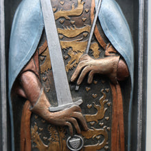 Load image into Gallery viewer, Pair of ALPHA STUDIOS Plaster DANISH ROYALTY Plaques. Rare Vintage 1970s Pair of Medieval Style Wall Plaques
