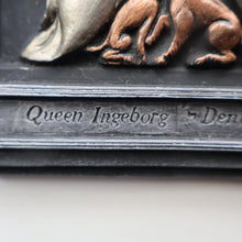 Load image into Gallery viewer, Pair of ALPHA STUDIOS Plaster DANISH ROYALTY Plaques. Rare Vintage 1970s Pair of Medieval Style Wall Plaques
