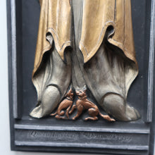 Load image into Gallery viewer, Pair of ALPHA STUDIOS Plaster DANISH ROYALTY Plaques. Rare Vintage 1970s Pair of Medieval Style Wall Plaques
