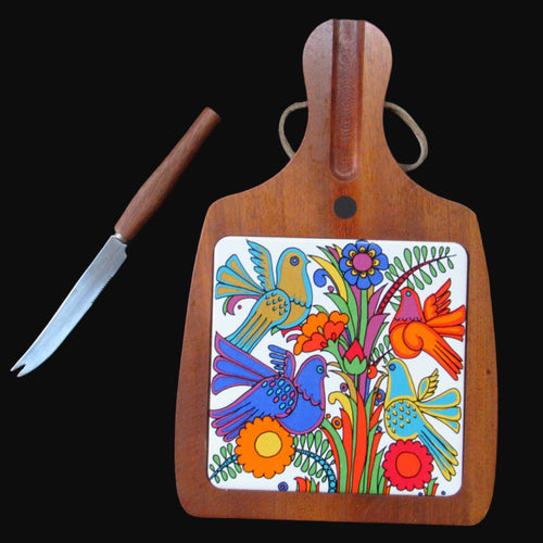 Rare Vintage Villeroy & Boch Cheese Board. Teak 1960s