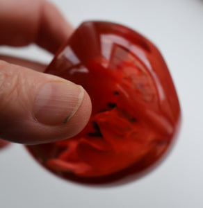 CAITHNESS GLASS. Vintage 1999 Paperweight. RED POPPY by Helen MacDonald