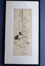 Load image into Gallery viewer, SCOTTISH ART: Katherine (Kate) Cameron (1874- 1965). Large 1920s Etching with Butterflies and Harebells. SIGNED
