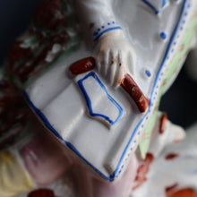 Load image into Gallery viewer, RARE 1860s Staffordshire Figurine. HISTORICAL INTEREST. Thomas Smith Confronting the Poacher William Collier
