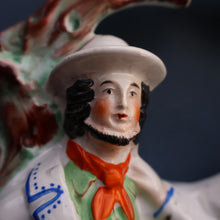 Load image into Gallery viewer, RARE 1860s Staffordshire Figurine. HISTORICAL INTEREST. Thomas Smith Confronting the Poacher William Collier
