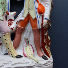 Load image into Gallery viewer, RARE 1860s Staffordshire Figurine. HISTORICAL INTEREST. Thomas Smith Confronting the Poacher William Collier
