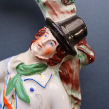 Load image into Gallery viewer, RARE 1860s Staffordshire Figurine. HISTORICAL INTEREST. Thomas Smith Confronting the Poacher William Collier
