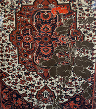 Load image into Gallery viewer, SCOTTISH ART: Rare Screenprint by Bel Cowie Entitled &quot;Red Geranium for an Oriental Carpet&quot;.  Signed and dated Feb &#39;80. RARE
