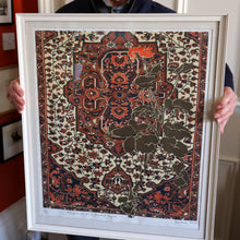 Load image into Gallery viewer, SCOTTISH ART: Rare Screenprint by Bel Cowie Entitled &quot;Red Geranium for an Oriental Carpet&quot;.  Signed and dated Feb &#39;80. RARE
