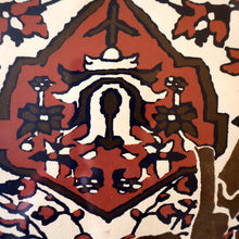 Load image into Gallery viewer, SCOTTISH ART: Rare Screenprint by Bel Cowie Entitled &quot;Red Geranium for an Oriental Carpet&quot;.  Signed and dated Feb &#39;80. RARE
