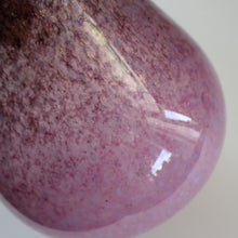 Load image into Gallery viewer, SCOTTISH GLASS. Large MONART Glass Vase. SA Shape. Mottled Pale Pink, Blush Pink and Purple &amp; Lots of Copper Aventurine Flakes. 8 inches high
