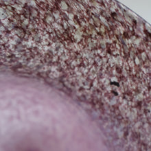 Load image into Gallery viewer, SCOTTISH GLASS. Large MONART Glass Vase. SA Shape. Mottled Pale Pink, Blush Pink and Purple &amp; Lots of Copper Aventurine Flakes. 8 inches high
