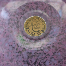 Load image into Gallery viewer, SCOTTISH GLASS. Large MONART Glass Vase. SA Shape. Mottled Pale Pink, Blush Pink and Purple &amp; Lots of Copper Aventurine Flakes. 8 inches high
