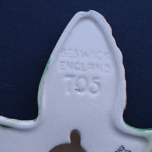 Load image into Gallery viewer, Vintage Beswick Wall Plaque in the Shape of a Little Blue Tit in Flight (Model No. 705)
