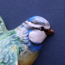 Load image into Gallery viewer, Vintage Beswick Wall Plaque in the Shape of a Little Blue Tit in Flight (Model No. 705)
