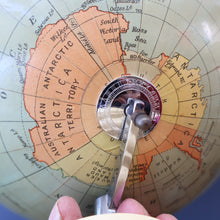 Load image into Gallery viewer, 1930s Terrestrial Globe by Geographica Ltd. ART DECO Desk Top Spinning Globe
