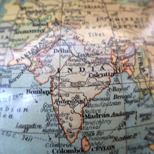 Load image into Gallery viewer, 1930s Terrestrial Globe by Geographica Ltd. ART DECO Desk Top Spinning Globe
