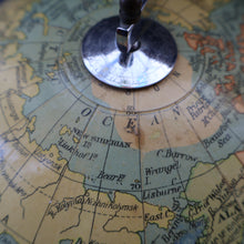 Load image into Gallery viewer, 1930s Terrestrial Globe by Geographica Ltd. ART DECO Desk Top Spinning Globe
