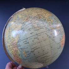 Load image into Gallery viewer, 1930s Terrestrial Globe by Geographica Ltd. ART DECO Desk Top Spinning Globe
