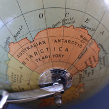 Load image into Gallery viewer, 1930s Terrestrial Globe by Geographica Ltd. ART DECO Desk Top Spinning Globe
