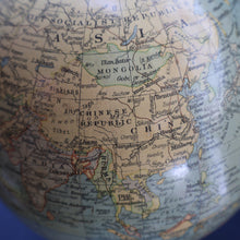 Load image into Gallery viewer, 1930s Terrestrial Globe by Geographica Ltd. ART DECO Desk Top Spinning Globe
