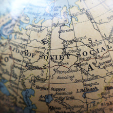 Load image into Gallery viewer,  1930s Terrestrial Globe by Geographica Ltd. ART DECO Desk Top Spinning Globe 
