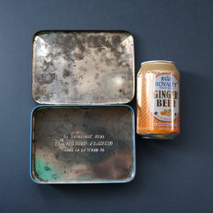 Pretty 1960s Vintage Sweetie Tin by Edward Sharp & Son, Kent. Decorated with Silhouettes of Couples Dancing