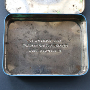 Pretty 1960s Vintage Sweetie Tin by Edward Sharp & Son, Kent. Decorated with Silhouettes of Couples Dancing