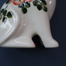 Load image into Gallery viewer, SCOTTISH POTTERY. Collectable GRISELDA HILL POTTERY (Wemyss Ware). Cat with Wild Roses Decoration

