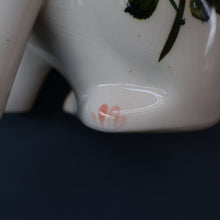 Load image into Gallery viewer, SCOTTISH POTTERY. Collectable GRISELDA HILL POTTERY (Wemyss Ware). Cat with Wild Roses Decoration
