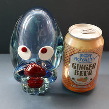 Load image into Gallery viewer, Vintage 1960s MURANO Glass Comical Dog with Large Head with Large Applied Eyes, Red Nose and Wee Sticky Out Tongue
