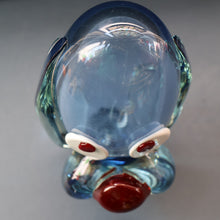 Load image into Gallery viewer, Vintage 1960s MURANO Glass Comical Dog with Large Head with Large Applied Eyes, Red Nose and Wee Sticky Out Tongue
