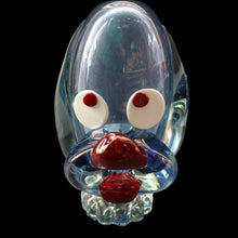 Load image into Gallery viewer, Vintage 1960s MURANO Glass Comical Dog with Large Head with Large Applied Eyes, Red Nose and Wee Sticky Out Tongue
