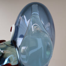 Load image into Gallery viewer, Vintage 1960s MURANO Glass Comical Dog with Large Head with Large Applied Eyes, Red Nose and Wee Sticky Out Tongue
