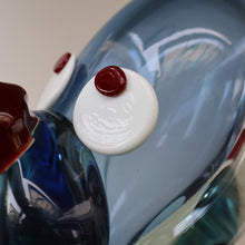 Load image into Gallery viewer, Vintage 1960s MURANO Glass Comical Dog with Large Head with Large Applied Eyes, Red Nose and Wee Sticky Out Tongue

