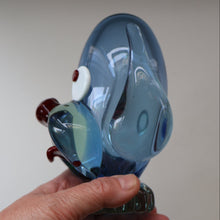 Load image into Gallery viewer, Vintage 1960s MURANO Glass Comical Dog with Large Head with Large Applied Eyes, Red Nose and Wee Sticky Out Tongue
