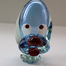 Load image into Gallery viewer, Vintage 1960s MURANO Glass Comical Dog with Large Head with Large Applied Eyes, Red Nose and Wee Sticky Out Tongue
