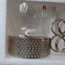 Load image into Gallery viewer, FINLAND. Pair of Ittala TASIKKA Mid-Century Glasses with Silver Tone Holders. Designed by Timo Sarpaneva
