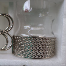 Load image into Gallery viewer, FINLAND. Pair of Ittala TASIKKA Mid-Century Glasses with Silver Tone Holders. Designed by Timo Sarpaneva
