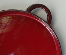 Load image into Gallery viewer, LARGE CERAMIC Villeroy &amp; Boch Oval Serving Tray. 1980s Granada Design with Red Glaze
