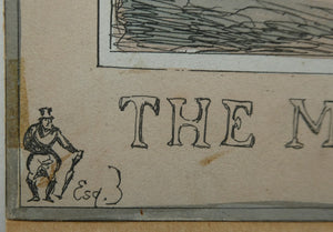 William Heath ORIGINAL 1820s Georgian Satirical Print. The Duke of Wellington. The Man Wot Drives The Sovereign