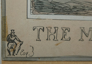 William Heath ORIGINAL 1820s Georgian Satirical Print. The Duke of Wellington. The Man Wot Drives The Sovereign