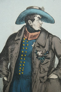 William Heath ORIGINAL 1820s Georgian Satirical Print. King George IV. The Slap up Swell..